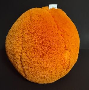 Simons Large Orange Basketball Plush 11" Round Pillow La Lingere